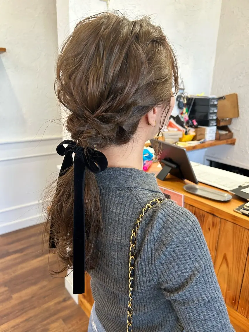 セミロング ヘアアレンジ その他 江原 彩華のヘアスタイル