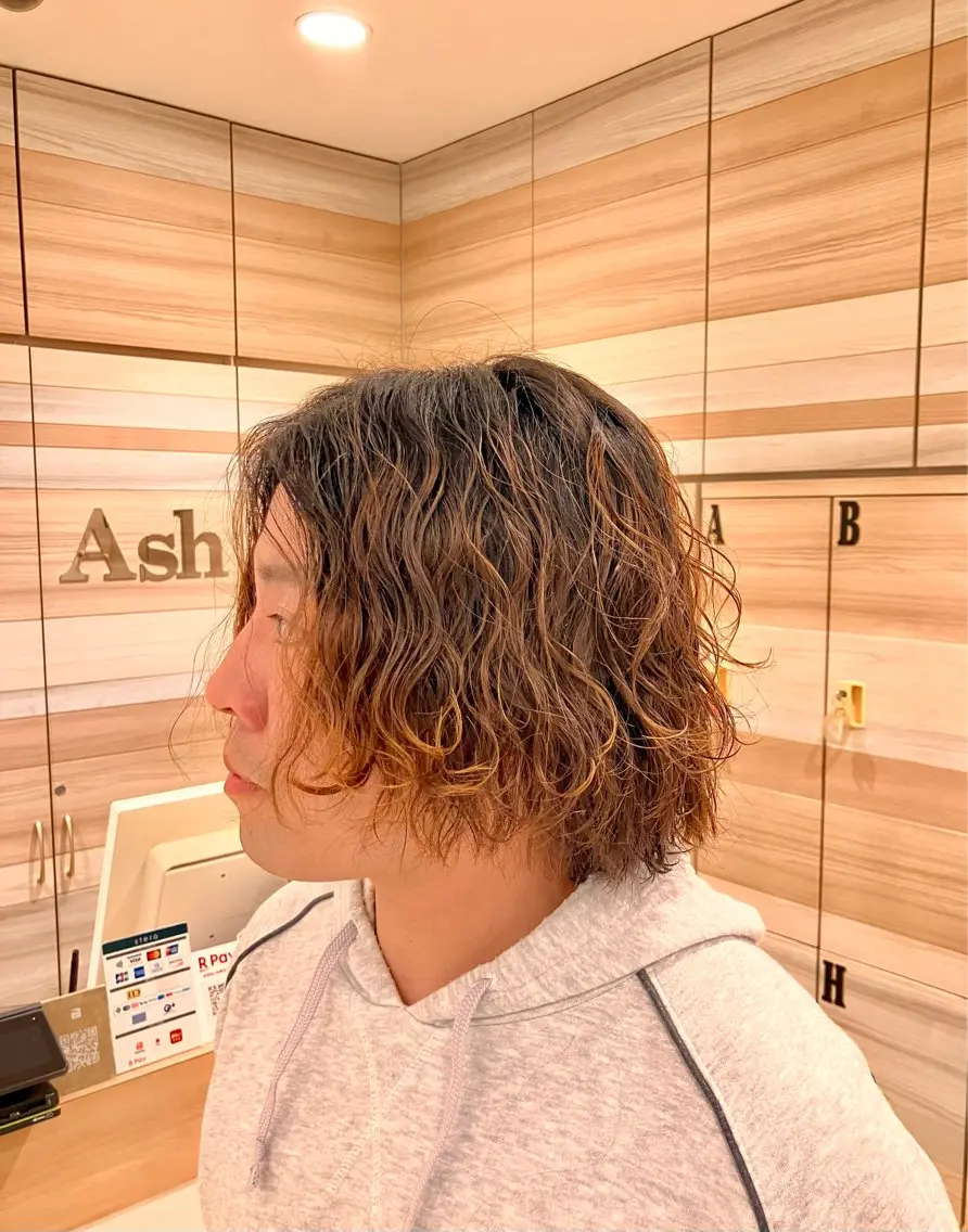 ミディアム パーマ ミディアムパーマ パーマ モデル様募集中🍏✨ Ash_Manamiのヘアスタイル