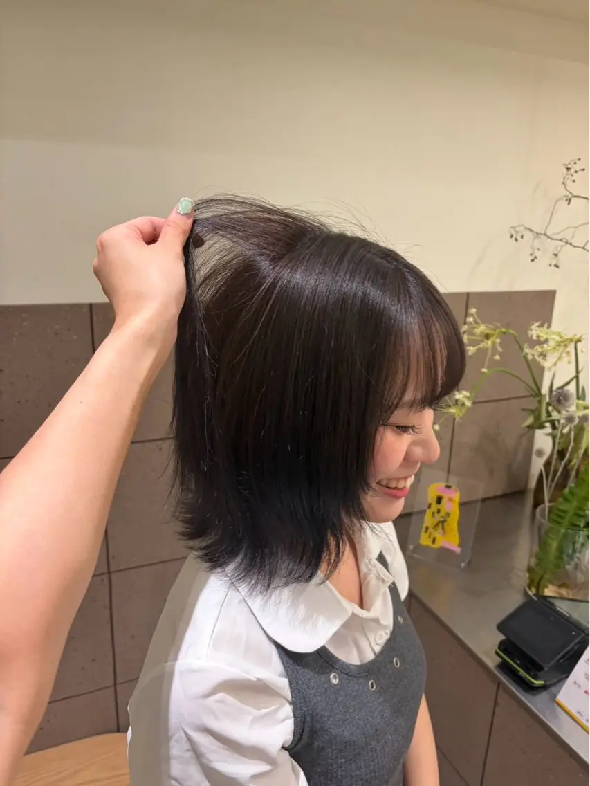 ミディアム カラー ヘアカラー JURI /HUIのヘアスタイル