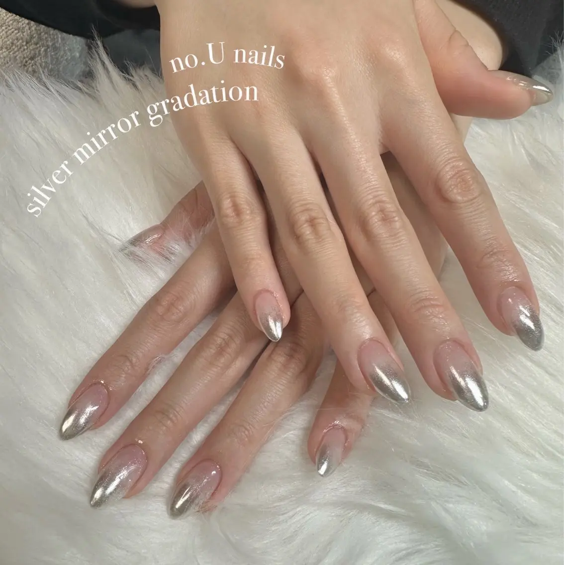 ネイル フラッシュネイル グラデーション 韓国ネイル ラメ(グリッター) マグネットネイル ハンドネイル no.U nailsのネイルデザイン