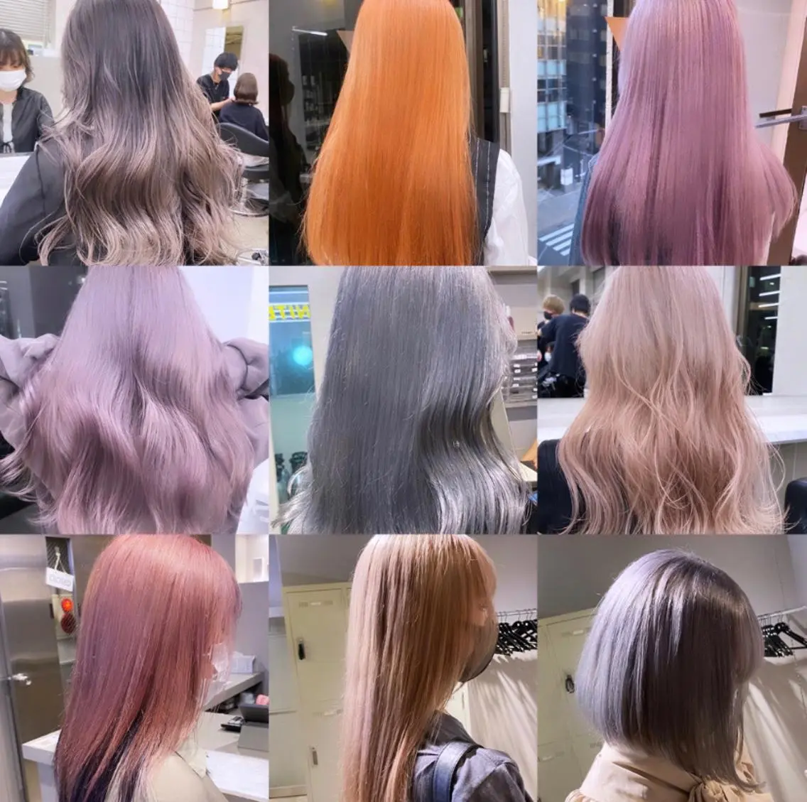 ロング ヘアカラー ヘアセット 韓国/トレンド レイヤー【101】のヘアスタイル