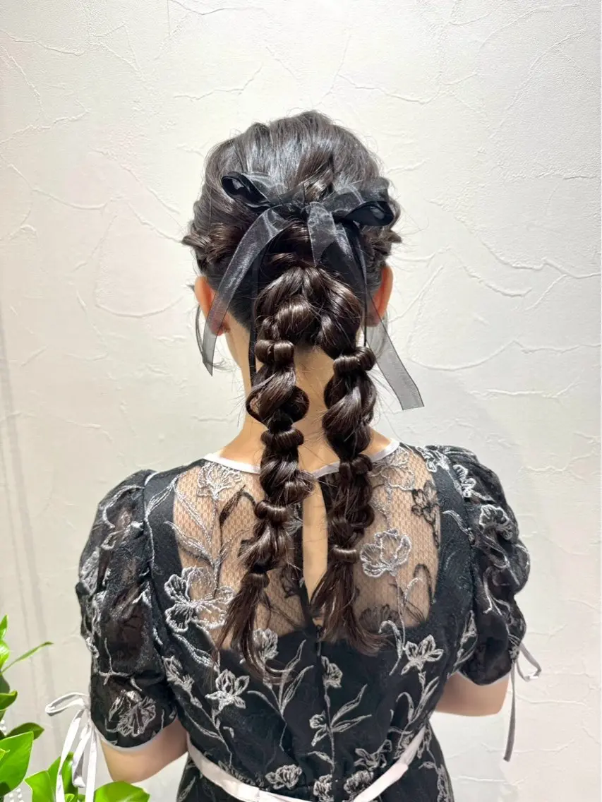 【🌙迷ったらコレ✨似合わせお呼ばれヘアアレンジ🌙】の写真