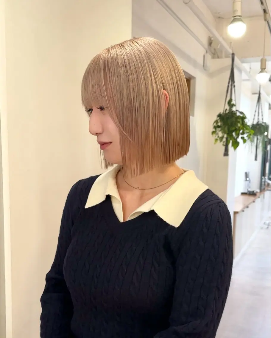 【✨️ケアしながらハイトーンに🦄】似合わせカット+ケアブリーチ+うる艶カラーの写真