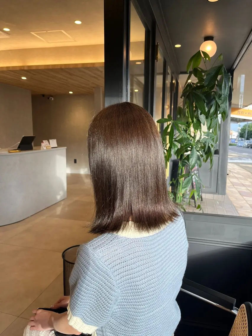 カラー ヘアカラー トリートメント 透明感カラー🪽/ 個室スパ🫧/はるかのヘアスタイル