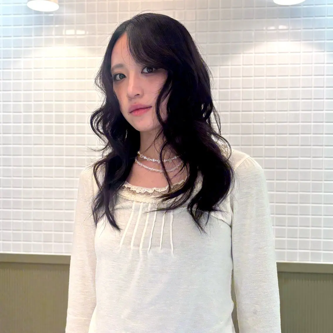 ロング 韓国風ヘア レイヤーカット 小顔カット カット ☕️NOA / レイヤーカット🍮のヘアスタイル