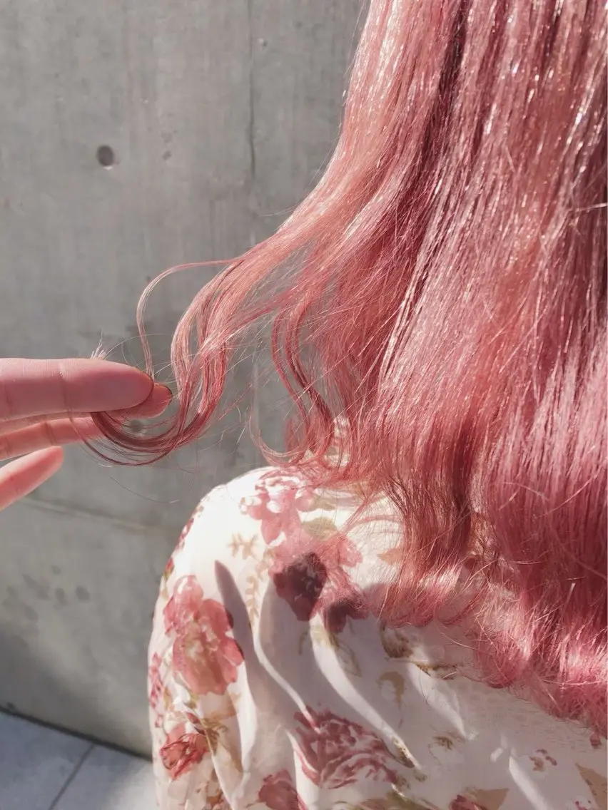 ロング カラー 透明感🫧暖色カラー MIU💗のヘアスタイル