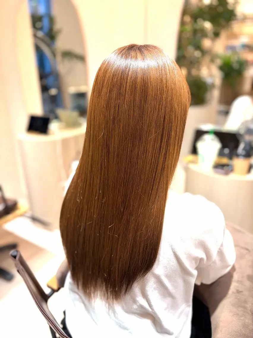 ロング カラー 菅原 渚のヘアスタイル