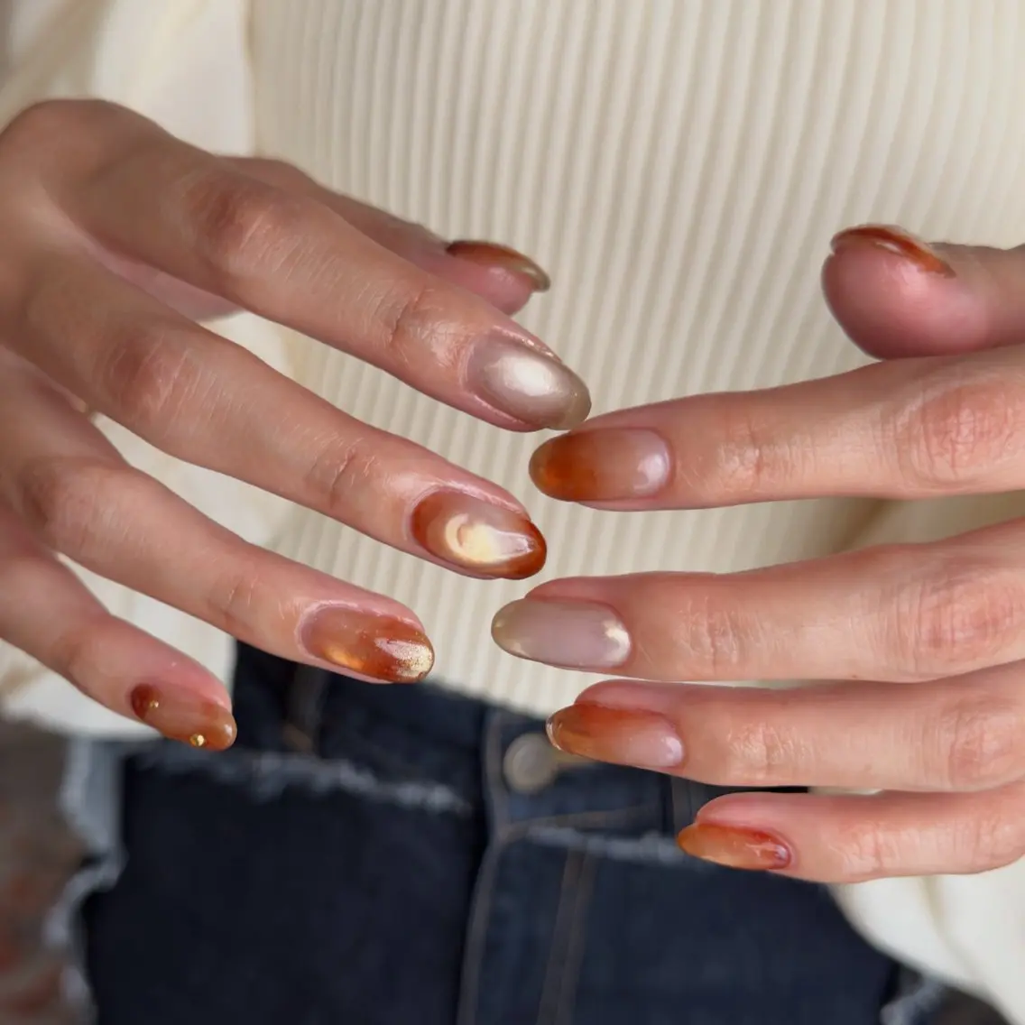 ネイル ハンドネイル Suu-hina薬院 ニュアンスネイルのネイルデザイン
