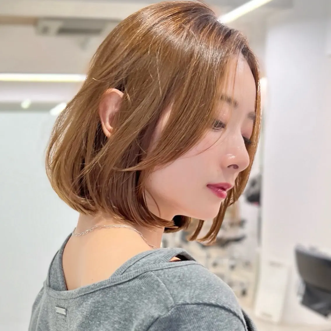 ショート カラー ボブ カット ヘアカラー 夏山 秀憲のヘアスタイル