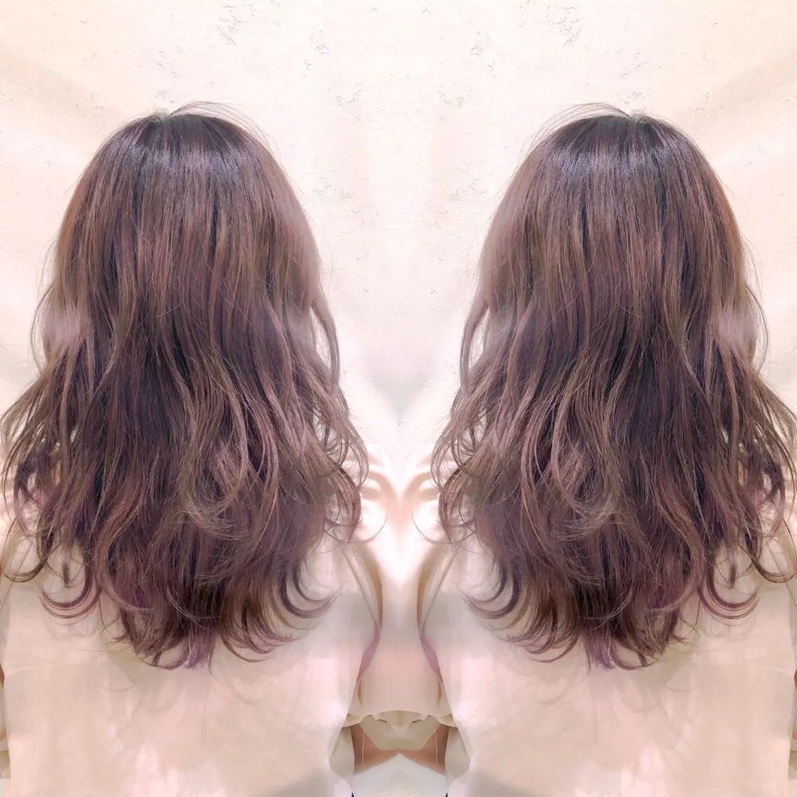 セミロング カラー ベージュカラー ピンクカラー ピンクベージュ ブリーチ/髪質改善 🍀MASAKiのヘアスタイル