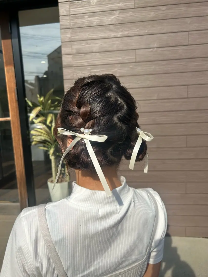 ミディアム 🤍 minaのヘアスタイル