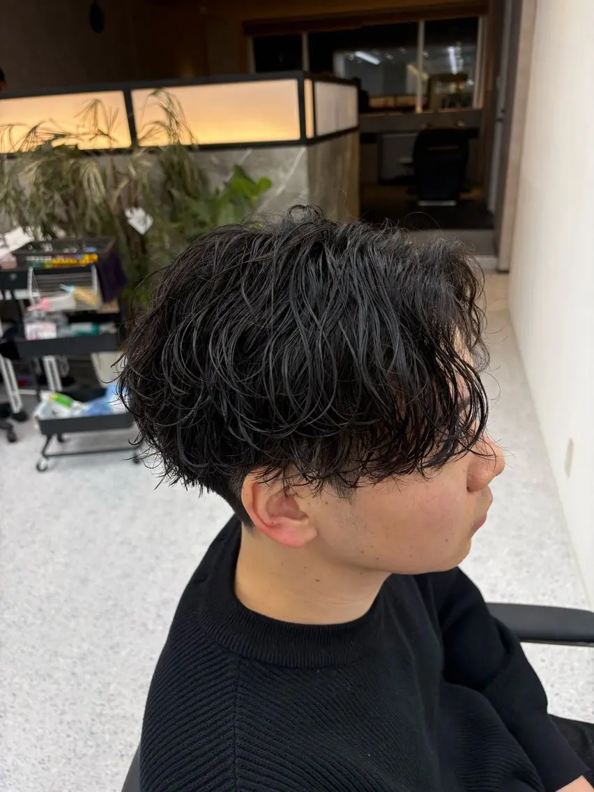 パーマ メンズ 笹江 瑞穂のヘアスタイル