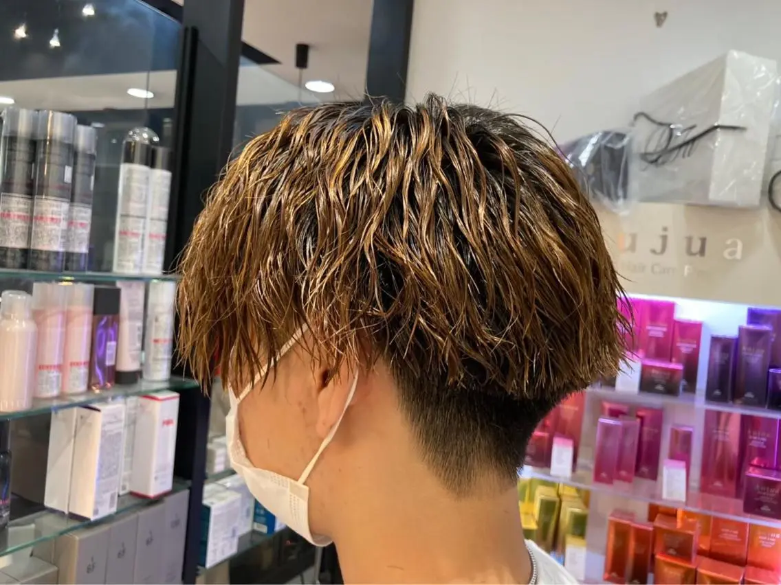 メンズ メンズパーマ 曲がる縮毛矯正 🔥TAKUMA🔥のヘアスタイル