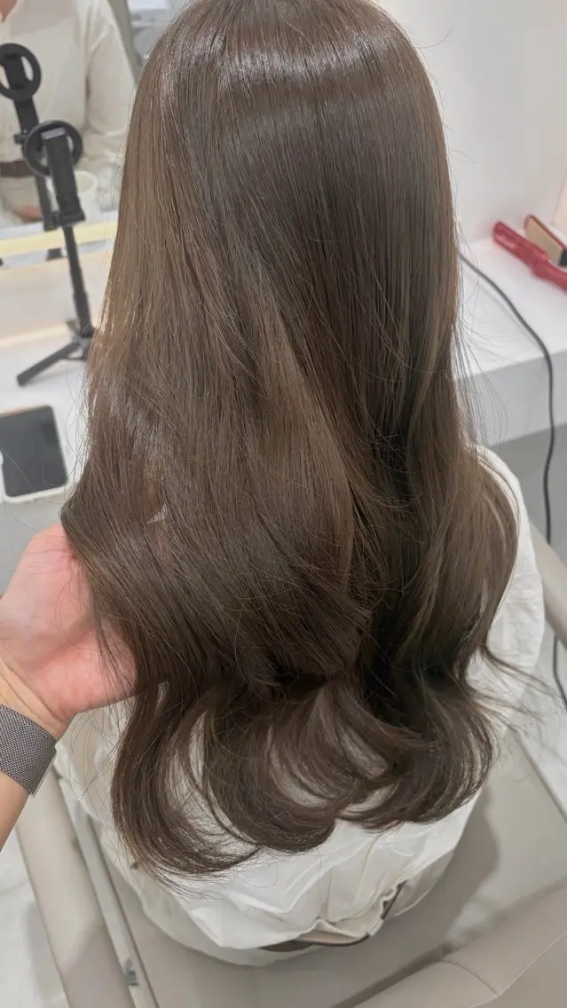 ロング カラー カット ヘアカラー トリートメント ダブルカラー髪質改善 /Annaのヘアスタイル
