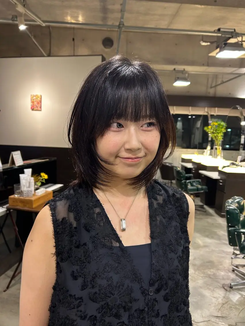 ミディアム レイヤー✨パーマ 🌙 nanacoのヘアスタイル
