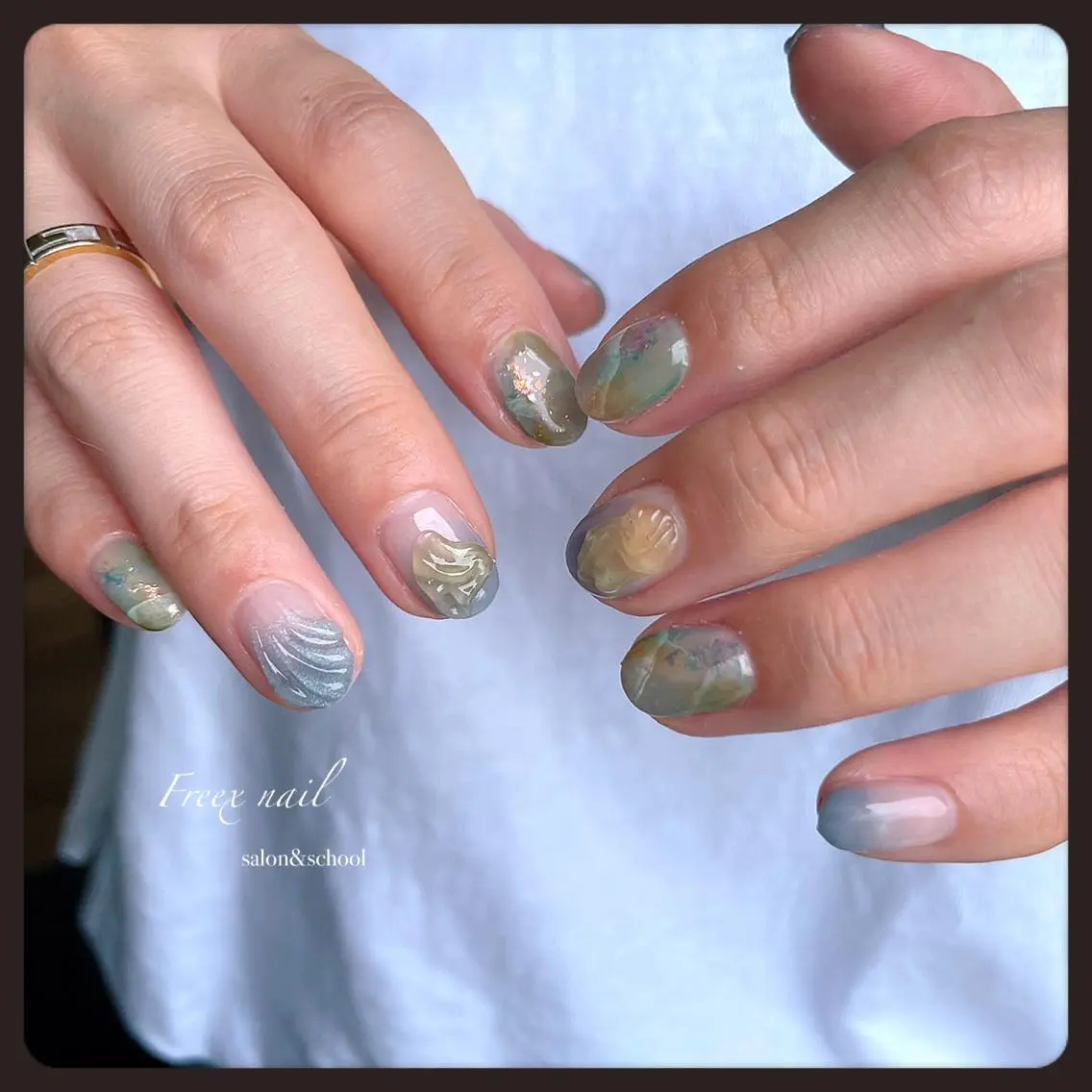 ネイル ハンドネイル フットネイル freex nail /ニュアンス/個性派のネイルデザイン