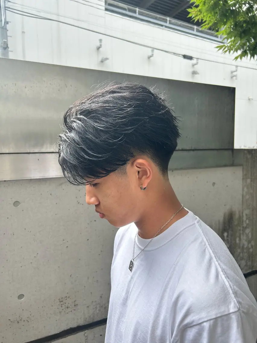 ショート カット パーマ メンズ特化美容師 ‼️　永留　卓己のヘアスタイル