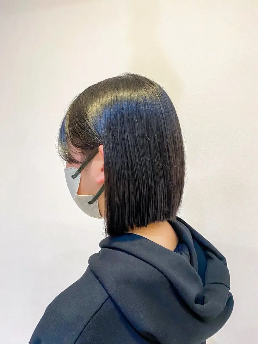 ショート 切りっぱなしボブ ボブ 外ハネヘア カット 星原 瑞穂のヘアスタイル