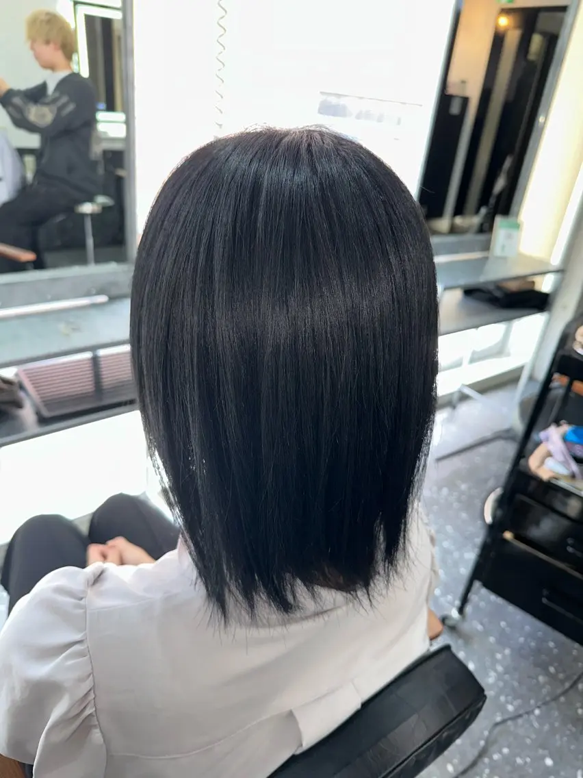 ミディアム カラー ヘアカラー トリートメント 髪質改善⭐️縮毛矯正 中野⭐️Rinaのヘアスタイル