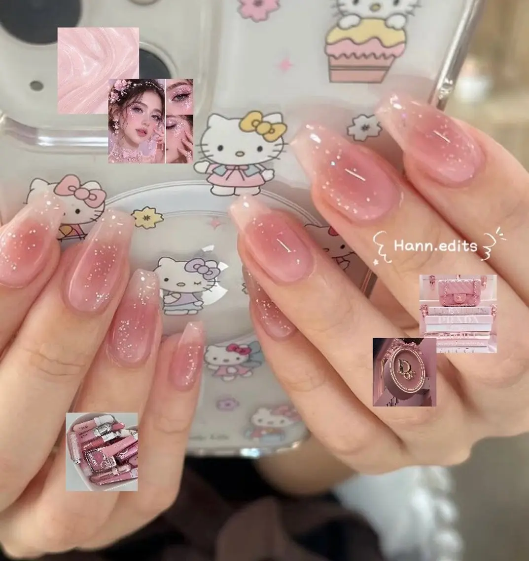 ミディアム 韓国風ヘア ハンドネイル Aila Nail HanChanのネイルデザイン
