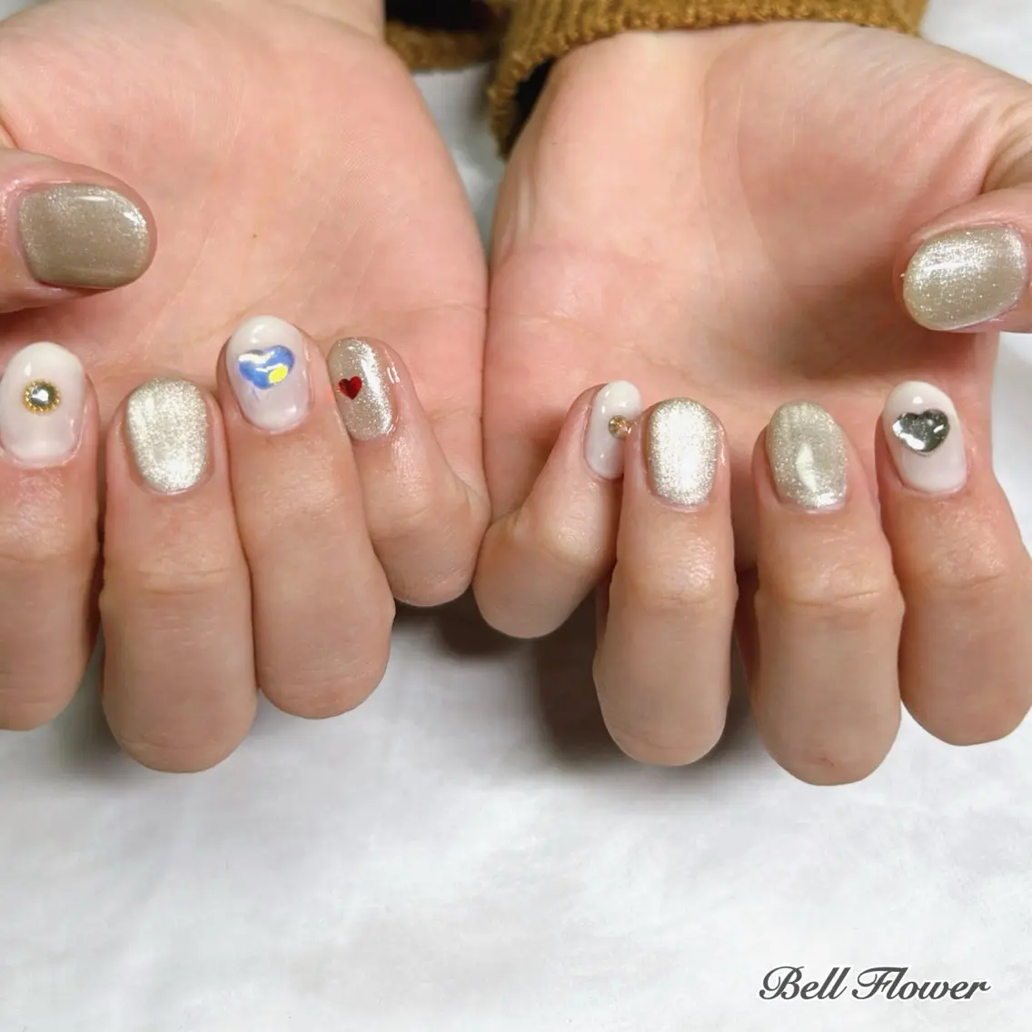 ネイル ハンドネイル Bell Flowerのネイルデザイン