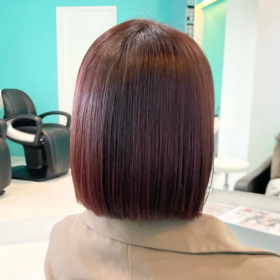 ショート カラー ブラウンカラー ピンクカラー ピンクブラウン デザインカラー/ ボブ/Natsukiのヘアスタイル