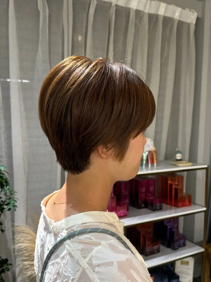 ショート ショートヘア 髪質改善カラー cipre 唯舞のヘアスタイル