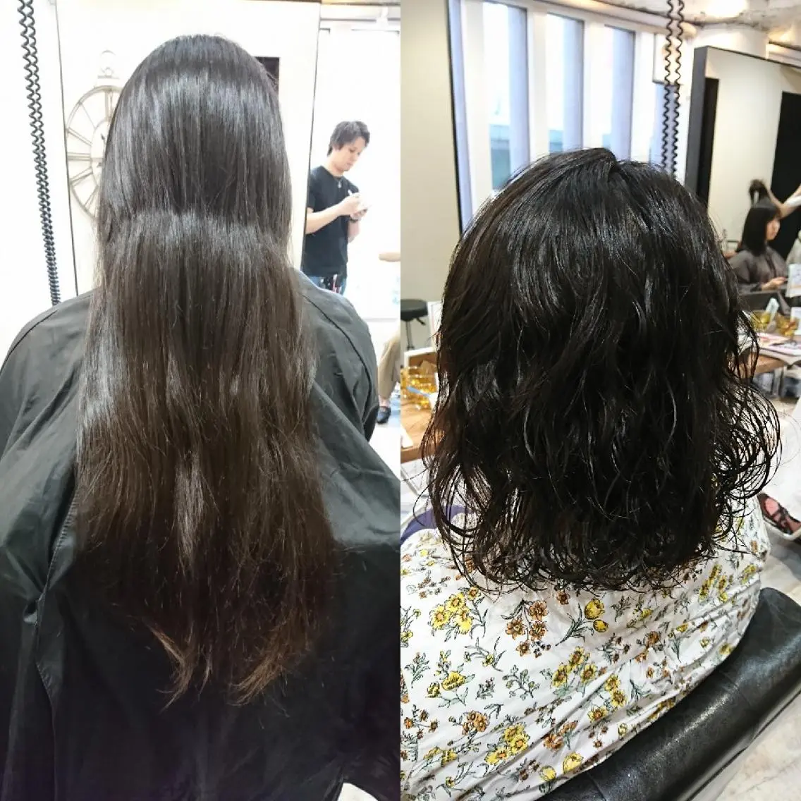 ミディアム パーマ ミディアムパーマ トリートメント 艶カラー/インナー /グラデ/大西小百合のヘアスタイル