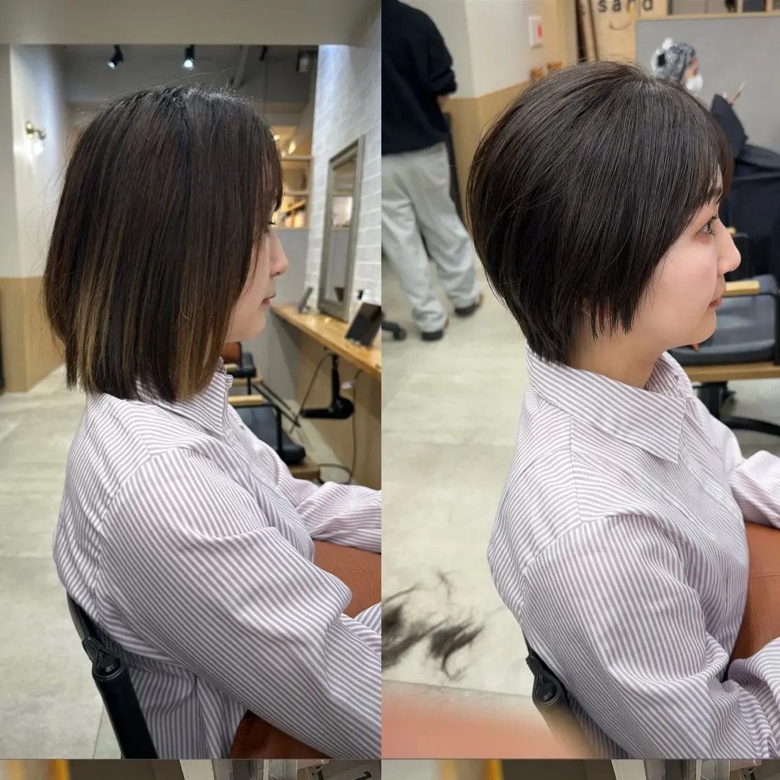ショート 似合わせカット ショートヘア jaemi/ジェミ カラー診断🌈🌟のヘアスタイル