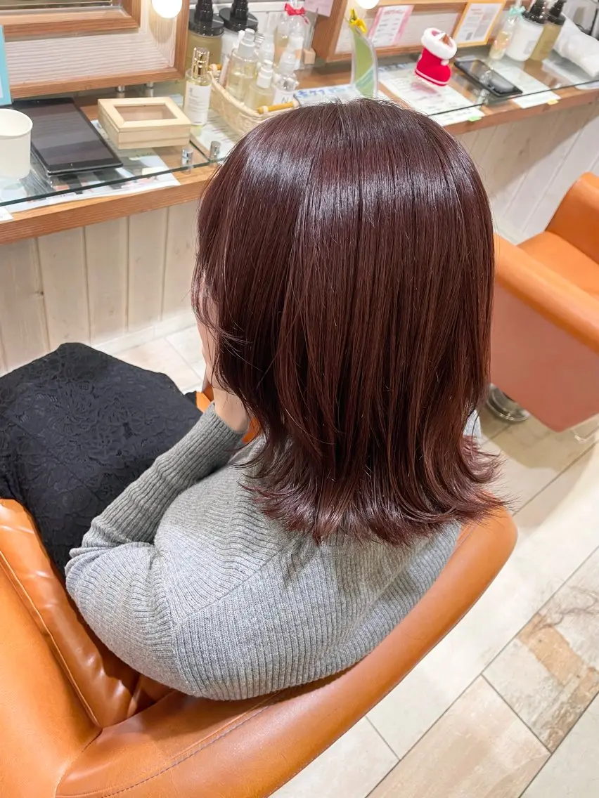 ミディアム カラー 清水 ちひろ ✄トップスタイリストのヘアスタイル