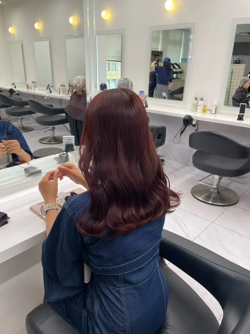 ロング カラー ヘアアレンジ ヘアカラー トリートメント ヘアセット 💗横浜美容室 💗HARUNAのヘアスタイル