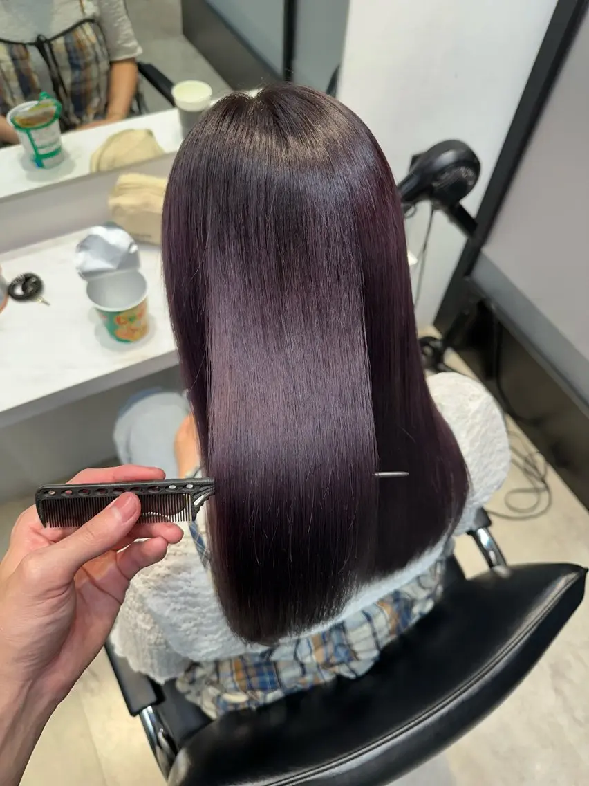 セミロング カラー ラベンダーカラー 美容室難民を救う 美容師/こうたのヘアスタイル