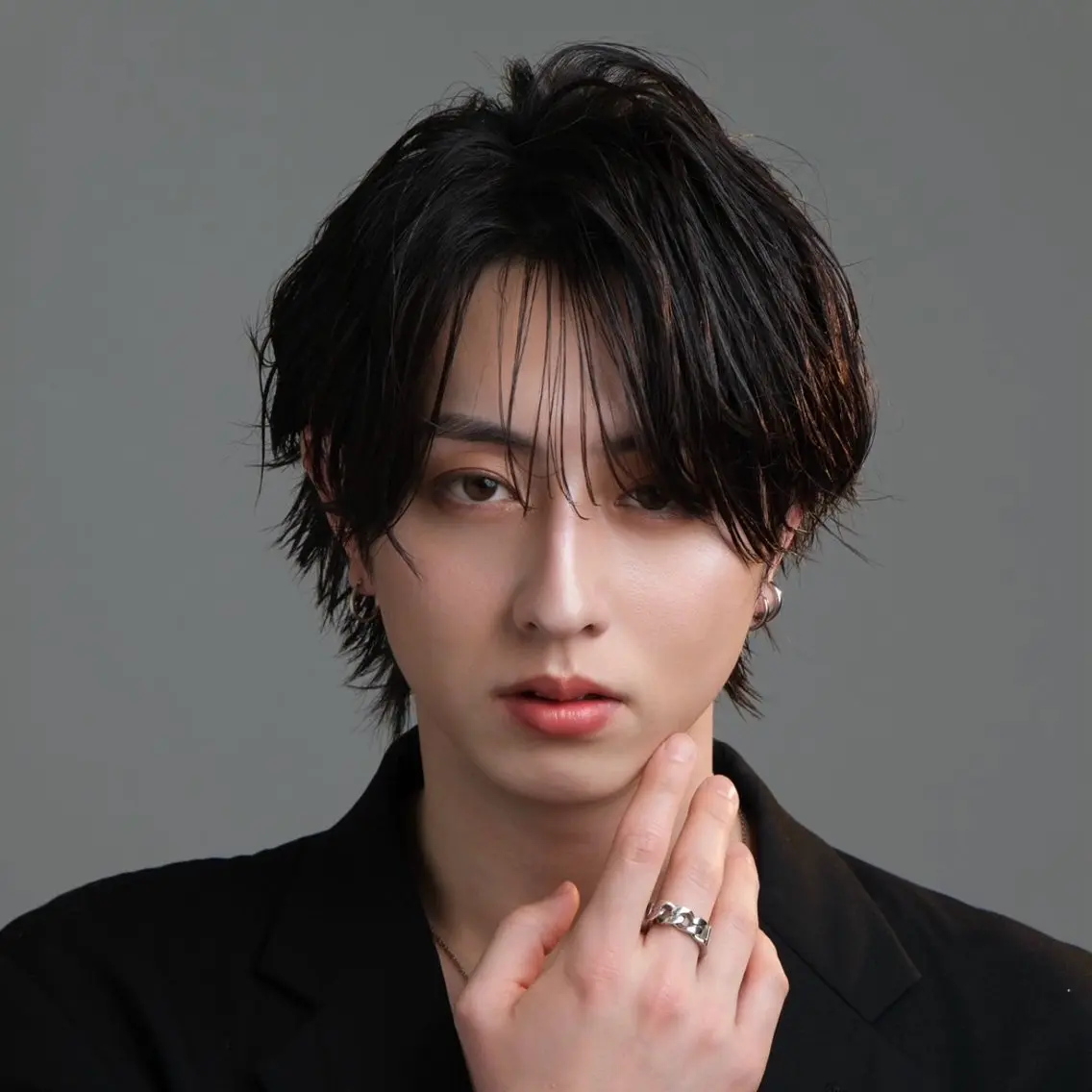ショート メンズ エクステ・レイヤ ーカット松下宗翔のヘアスタイル