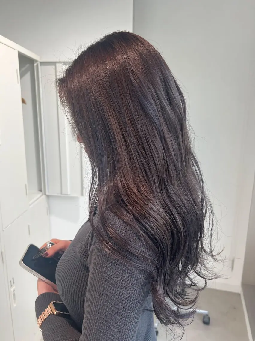 ロング カラー カット ヘアカラー トリートメント 艶ハイトーン‪‪🔆 ️️️安座間 希のヘアスタイル