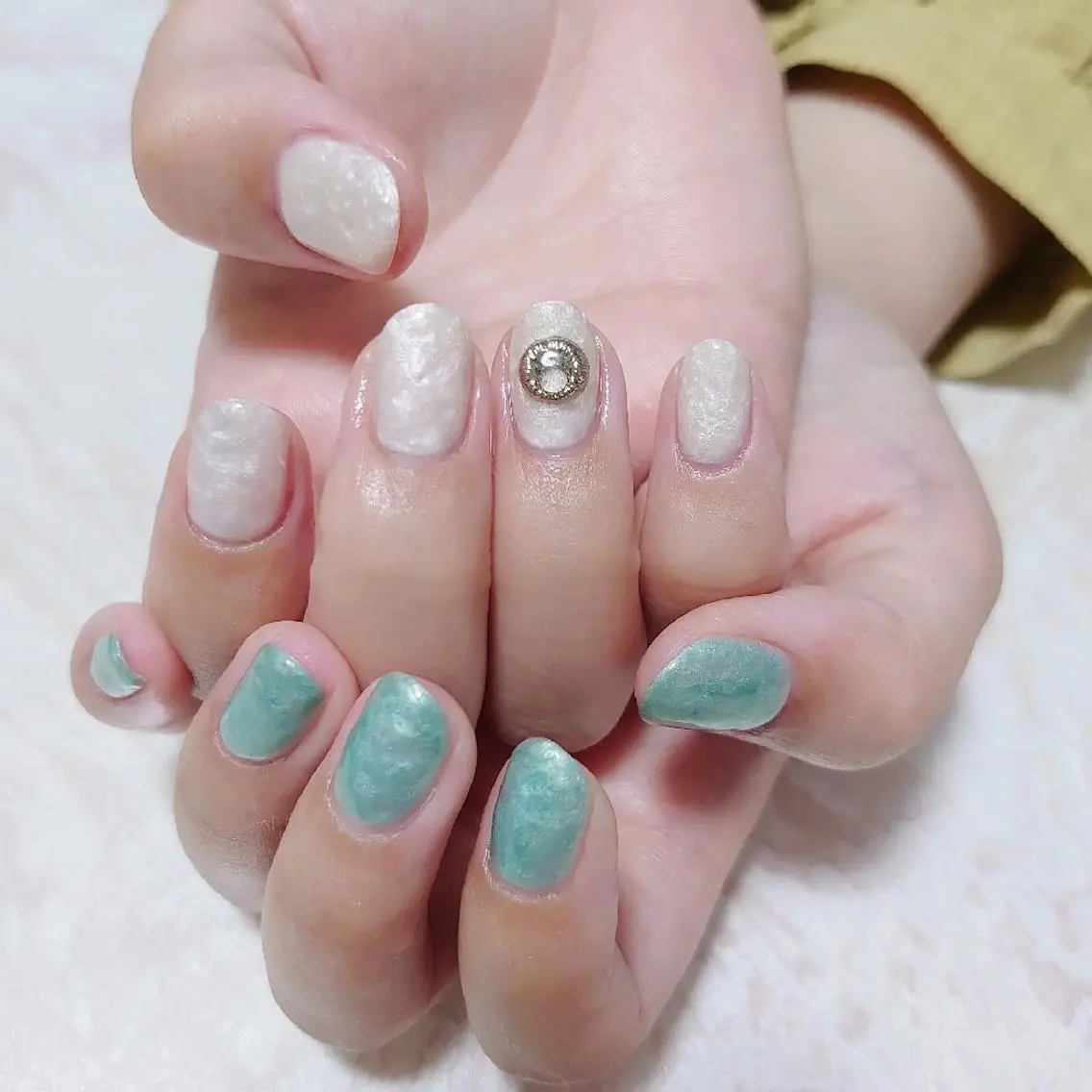 ネイル ニュアンスネイル ショートネイル gemickle nailのネイルデザイン