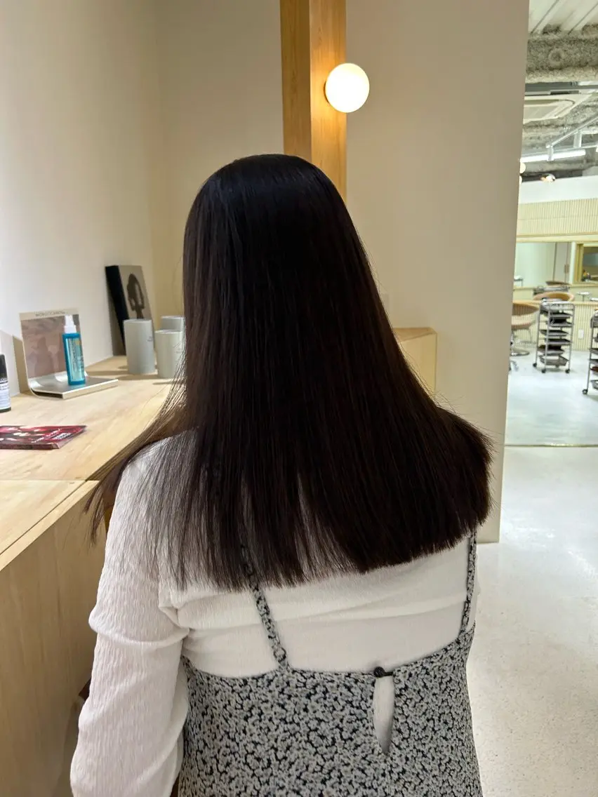 ロング 田中 樹奈のヘアスタイル
