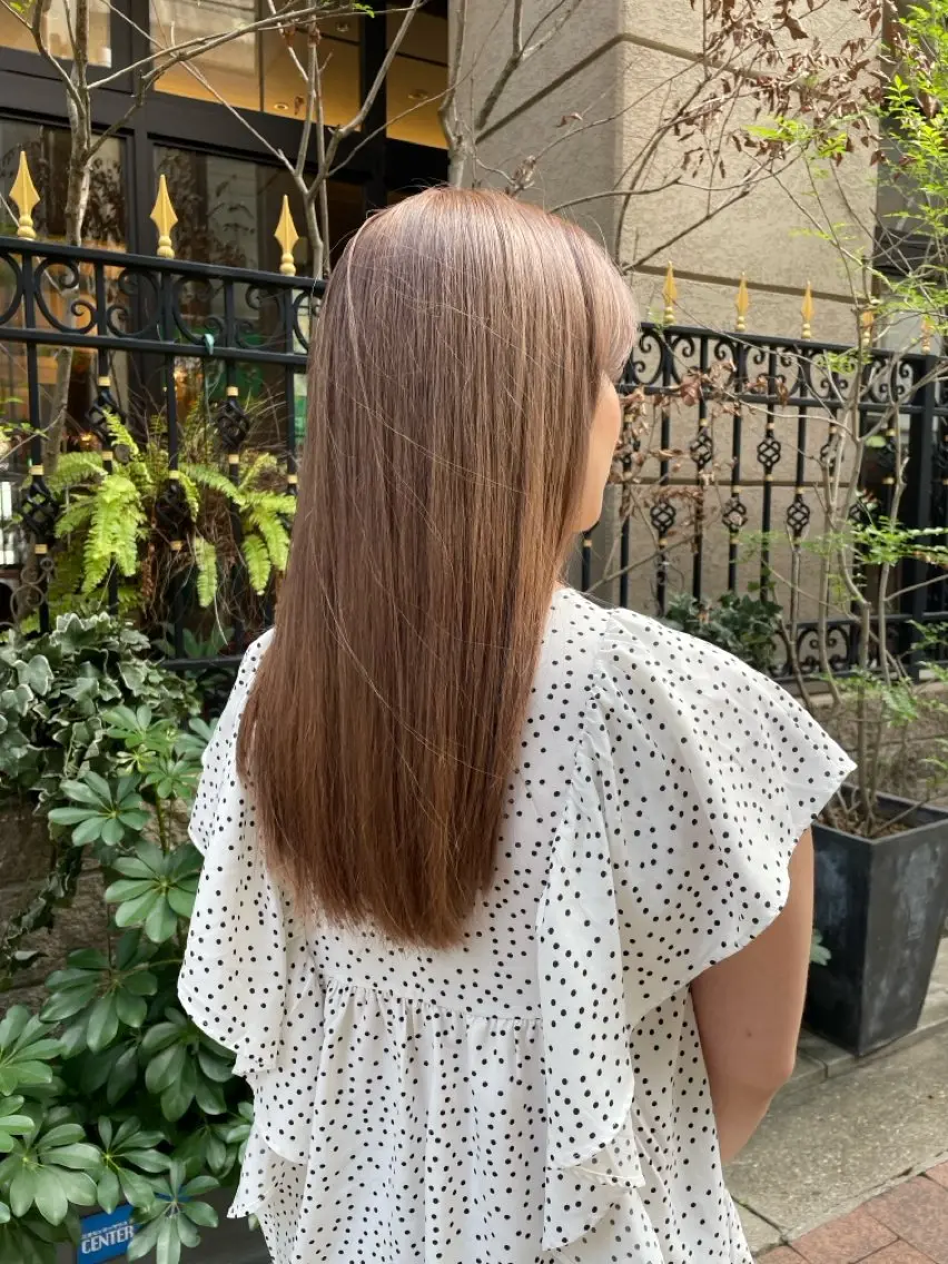 (ボブ~ミディアム)9月限定❣️☘️ブリーチありダブルカラー☘️➕水分パックトリートメント付✨️の写真