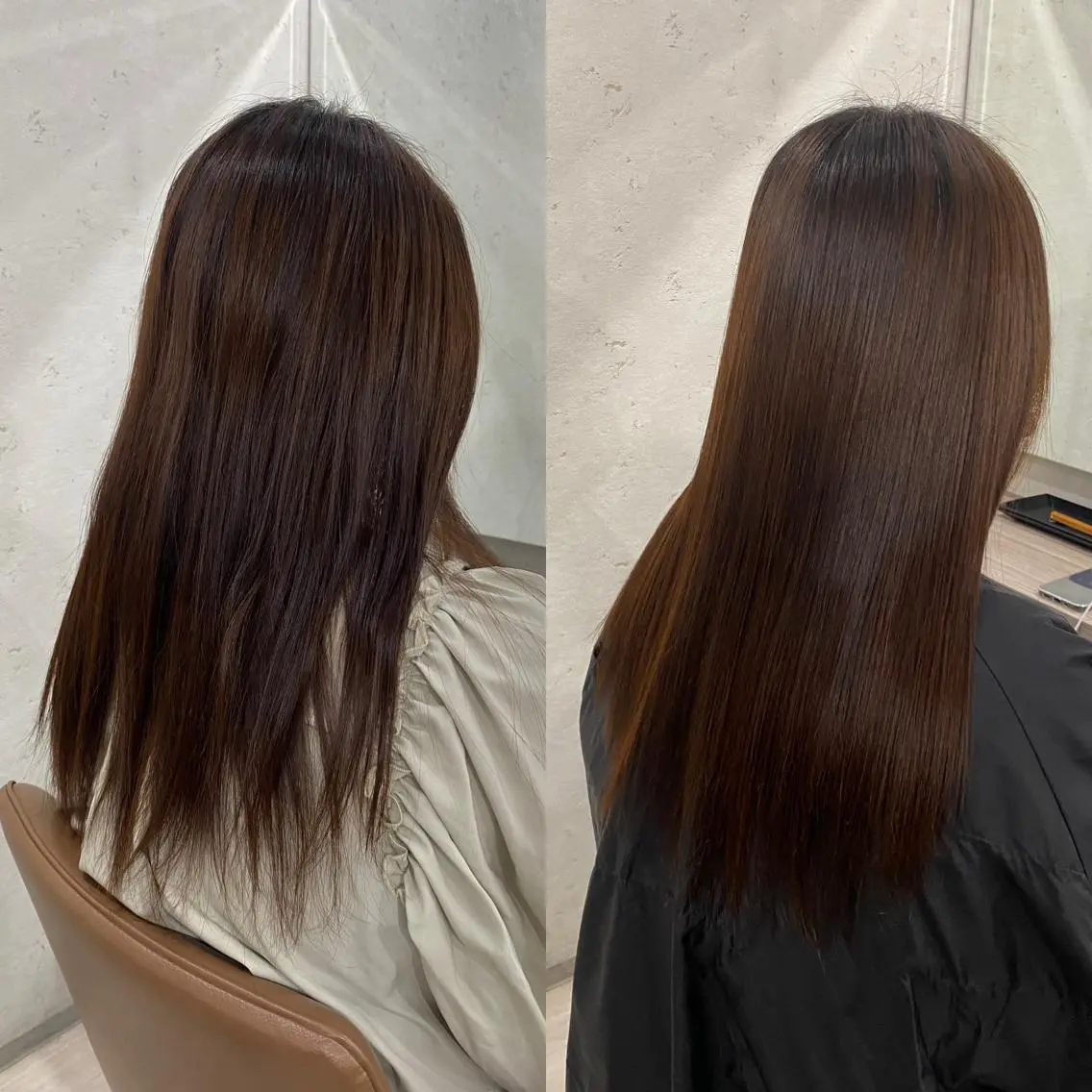 ロング 縮毛矯正 メンズ特化 刈り上げない/金井のヘアスタイル