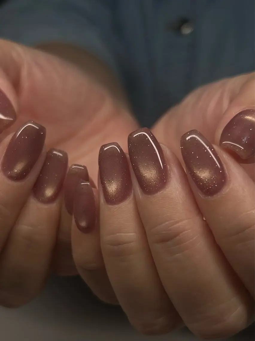 ネイル マグネットネイル ワンカラーネイル ハンドネイル nail salon SUIのネイルデザイン