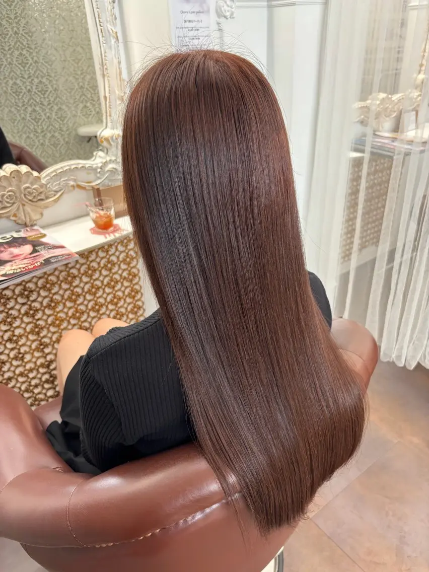 ロング カラー ヘアカラー 志村 梨帆のヘアスタイル