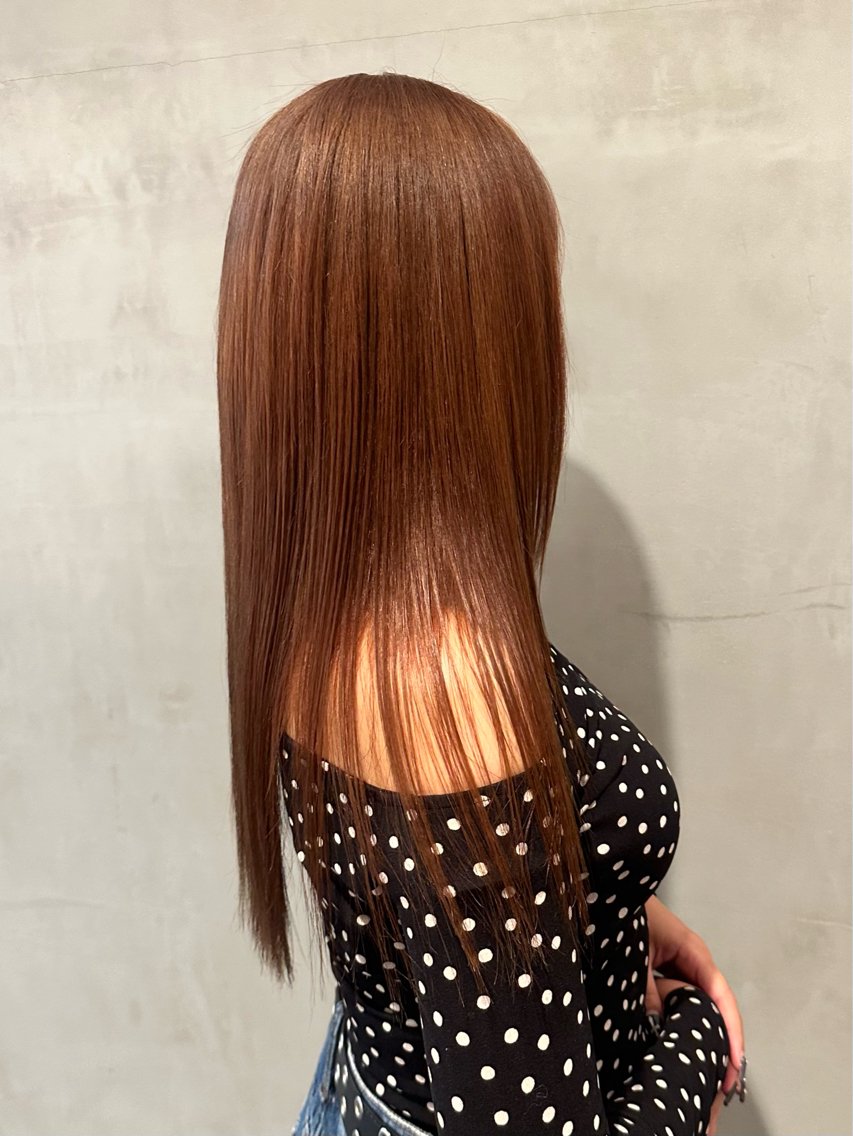 ロング カラー ヘアカラー トリートメント ヤマダ アオイのヘアスタイル