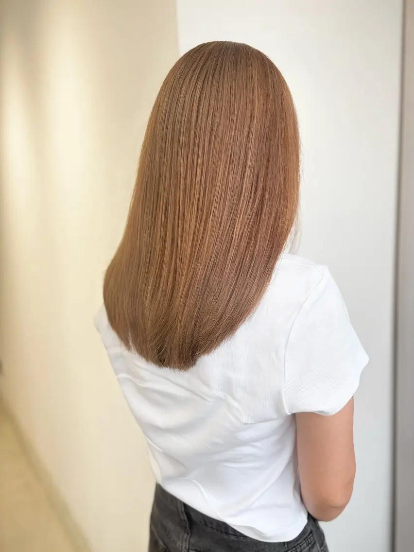 セミロング カラー ヘアカラー トリートメント 堺 鳳 ママ美容師 yukariのヘアスタイル