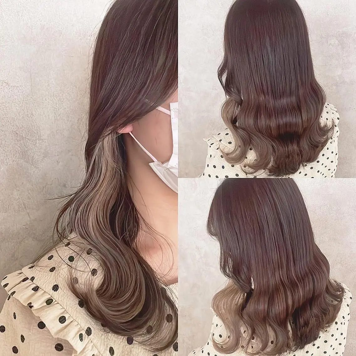 カラー ベージュカラー ブラウンカラー ヘアカラー トリートメント 渋谷:インナーカラー ／🍒エリカ🍒のヘアスタイル