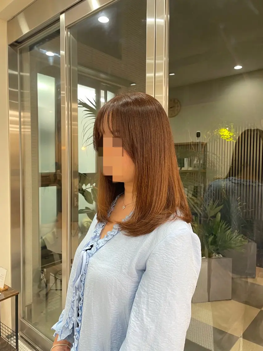 セミロング レイヤーカット レイヤーカット 🌱 はるかのヘアスタイル