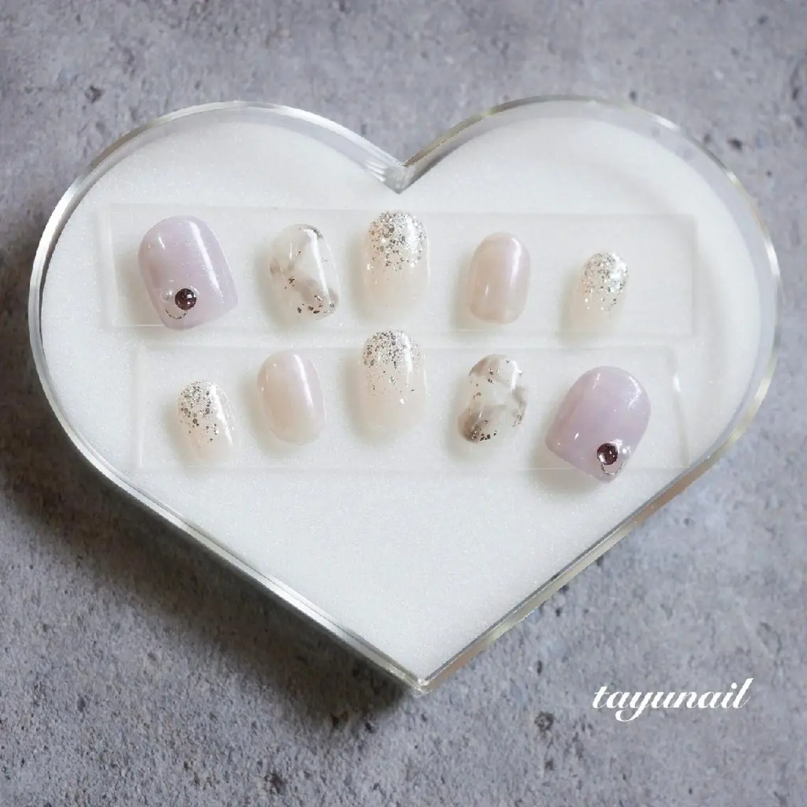 ネイル アートネイル ブルー ジェルネイル ニュアンスネイル パラジェル ネイルサロン 【たゆnail】のネイルデザイン