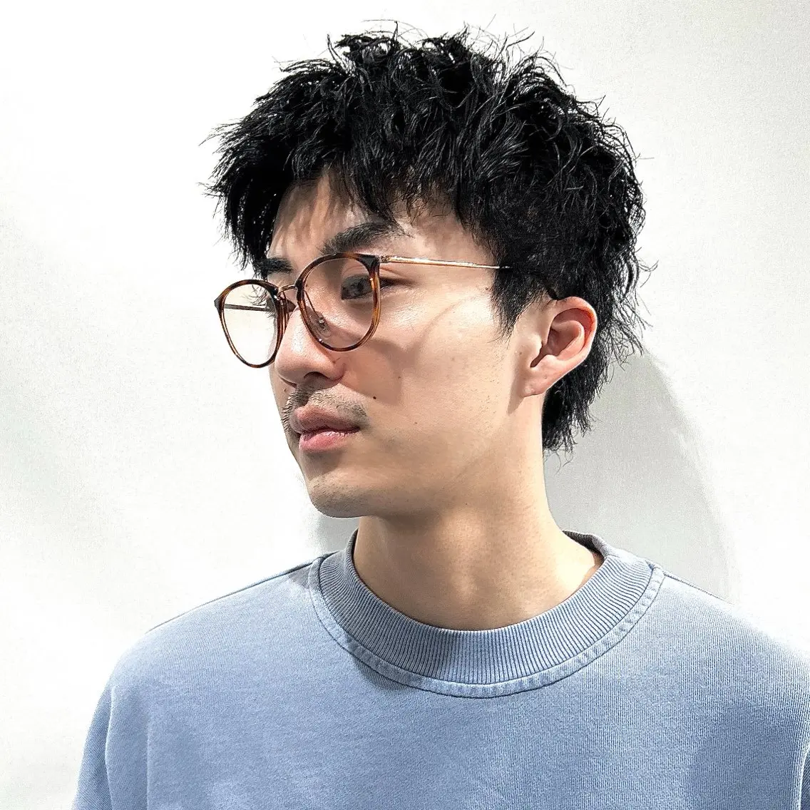 パーマ メンズ リベイルけんた モデル募集のヘアスタイル