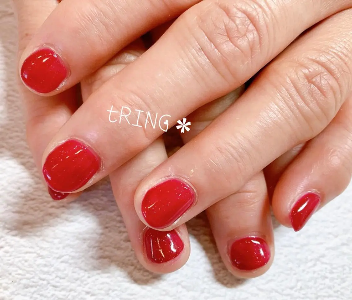 ネイル ハンドネイル tRING＊ しいの木台のネイルデザイン