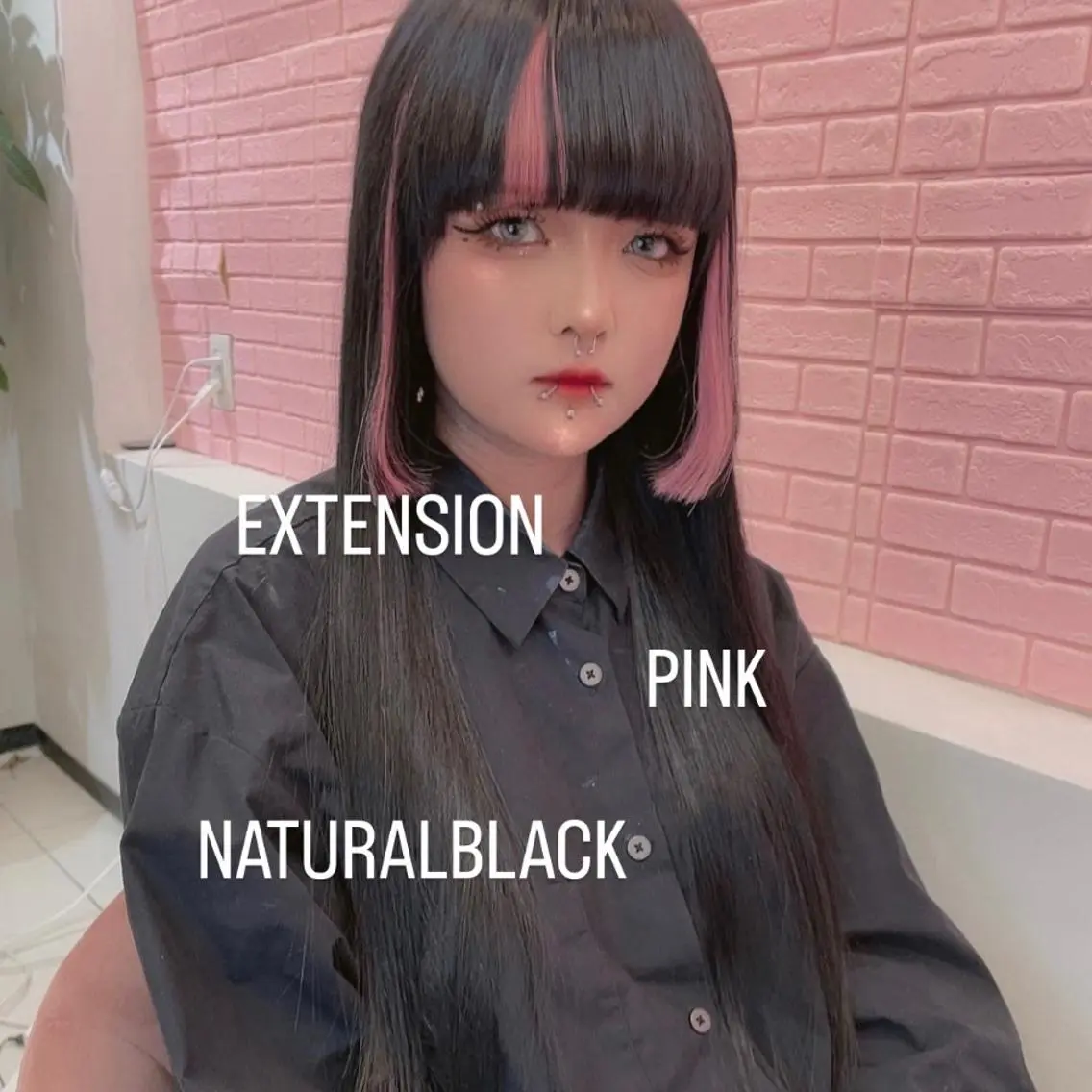 ロング カラー ヘアカラー エクステ エクステ🩵ブリーチ 韓国ヘア🩵KAEのヘアスタイル