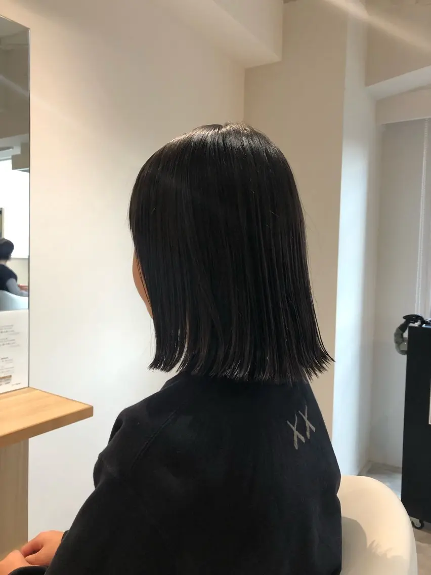 ミディアム soy kufu 川勝のヘアスタイル