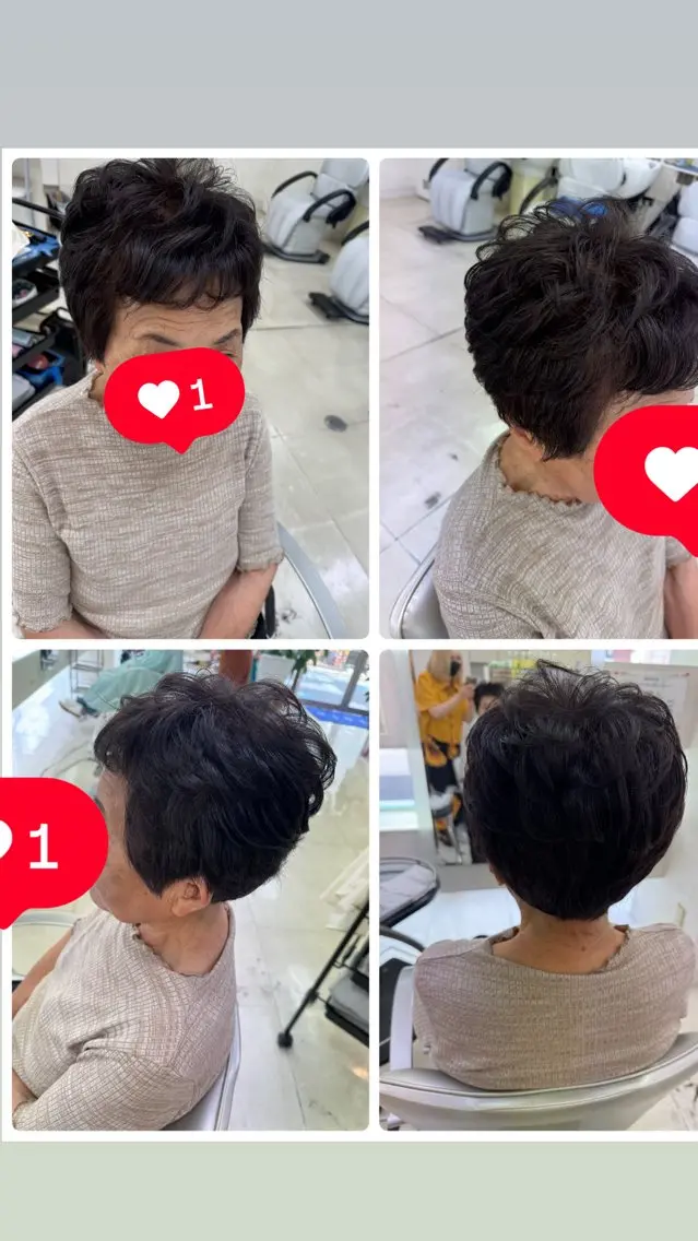 ショート タカハシ リナのヘアスタイル